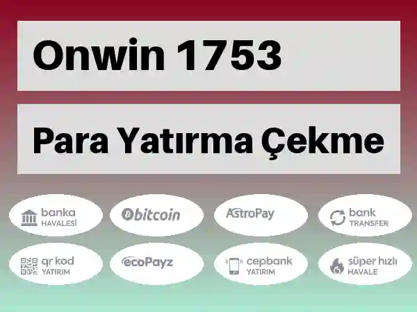 Onwin Mobil Para yatırma ve çekme 1753